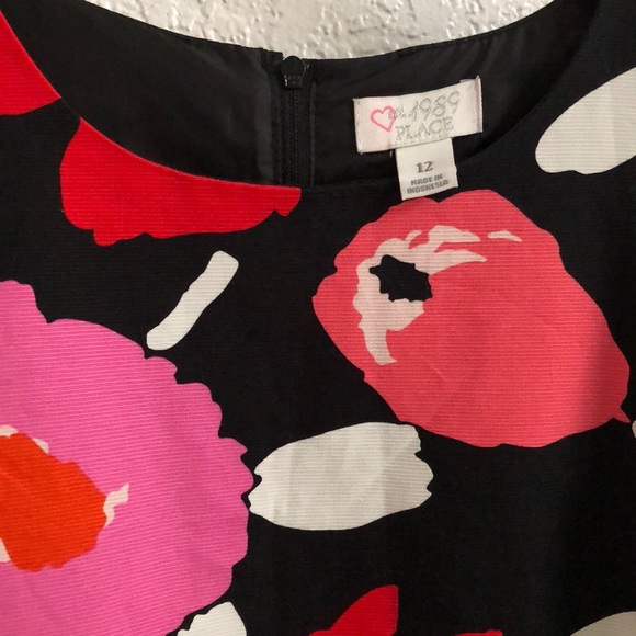 Children’s Place Girls 12 Floral sleeveless dress - Picture 3 of 3